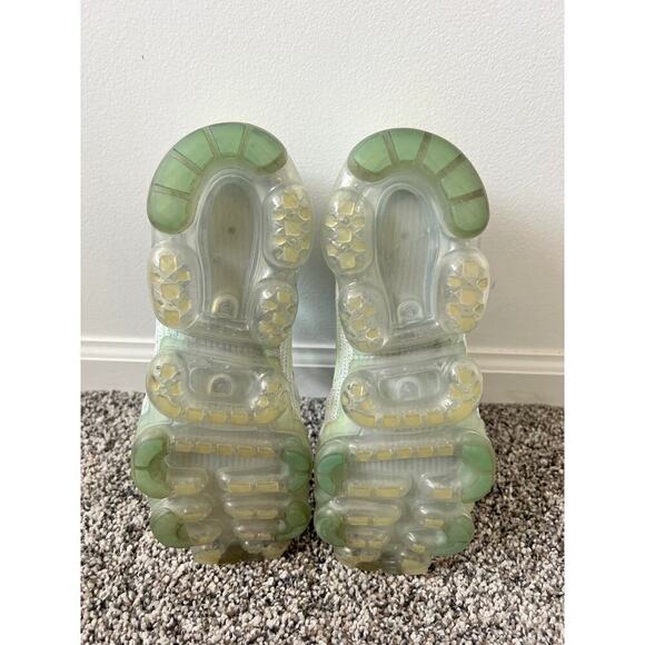 Nike Vapormax Flyknit 3 Pure Platinum Baltic Blue women's size 9 - Picture 7 of 7